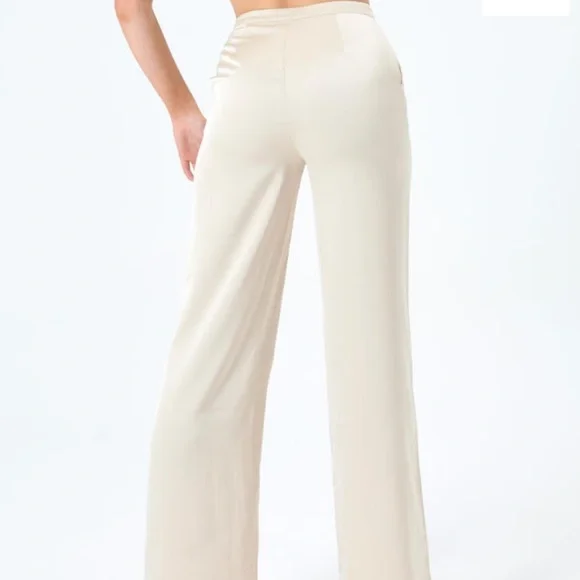 Straight leg satin pants - Picture 2 of 2